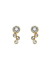 Gold Swavroski Crystal Earrings-2024