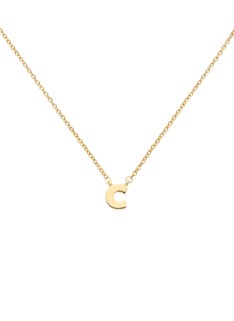 Letter 'c' Pendant Necklace
