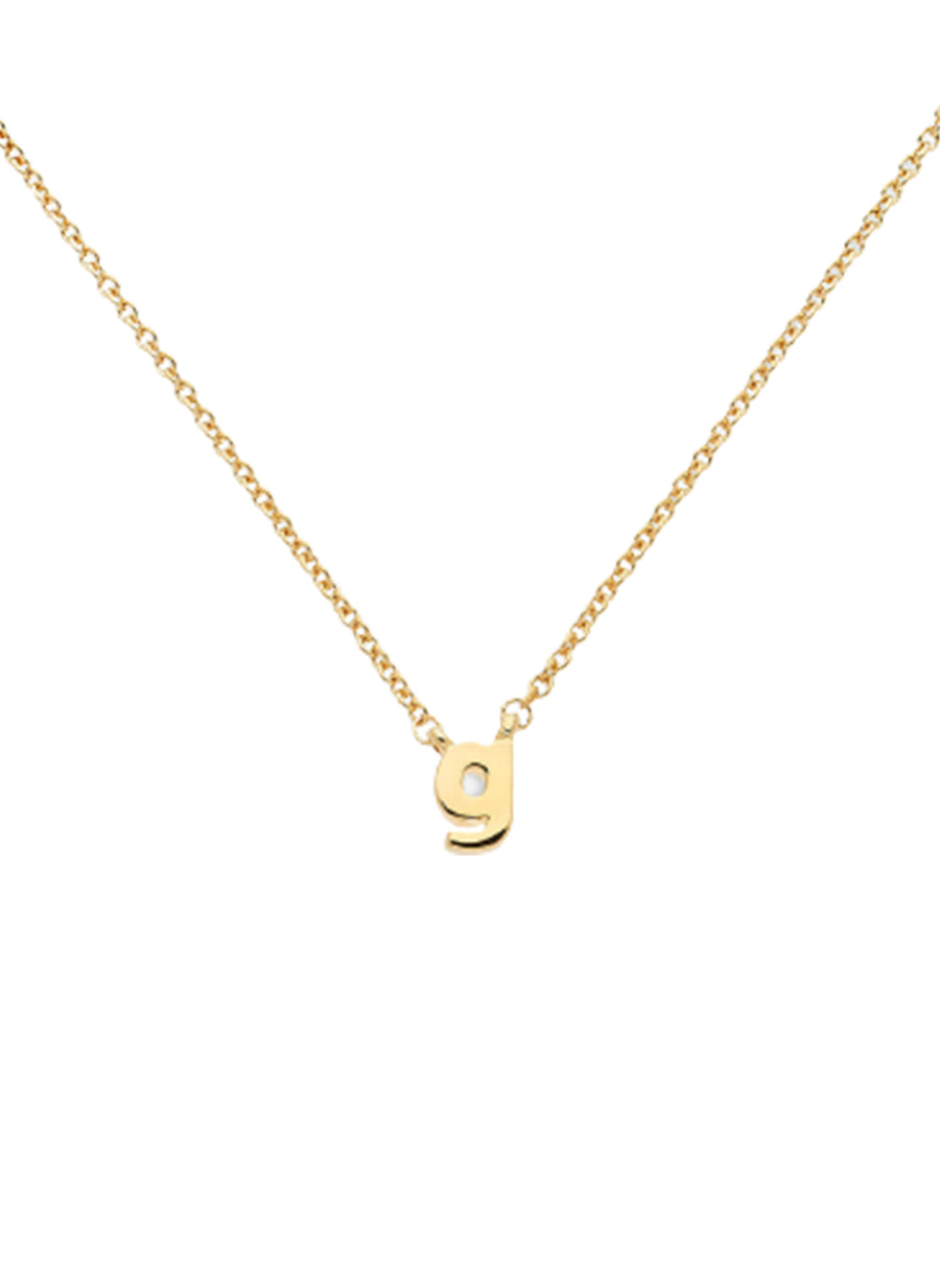 Letter 'g' Pendant Necklace