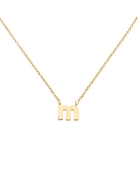 Letter 'm' Pendant Necklace