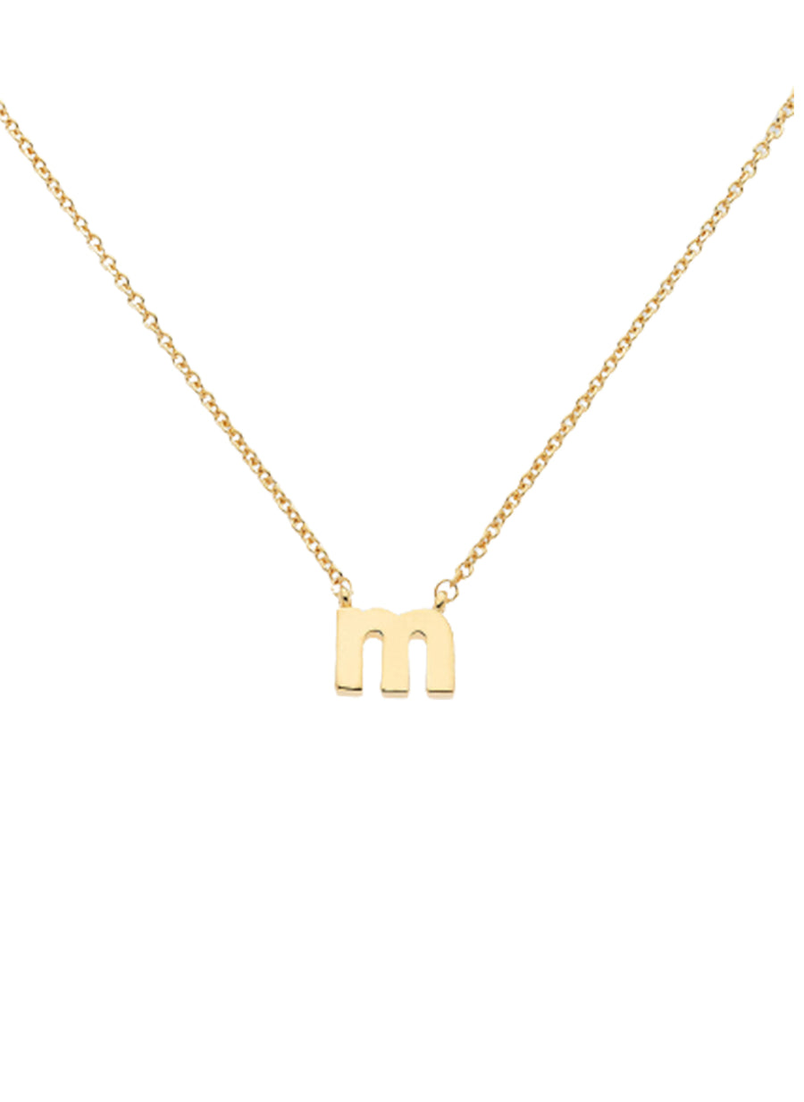 Letter 'm' Pendant Necklace