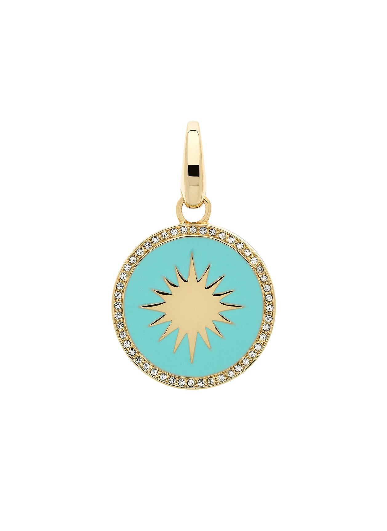 Gold Turquoise Charm