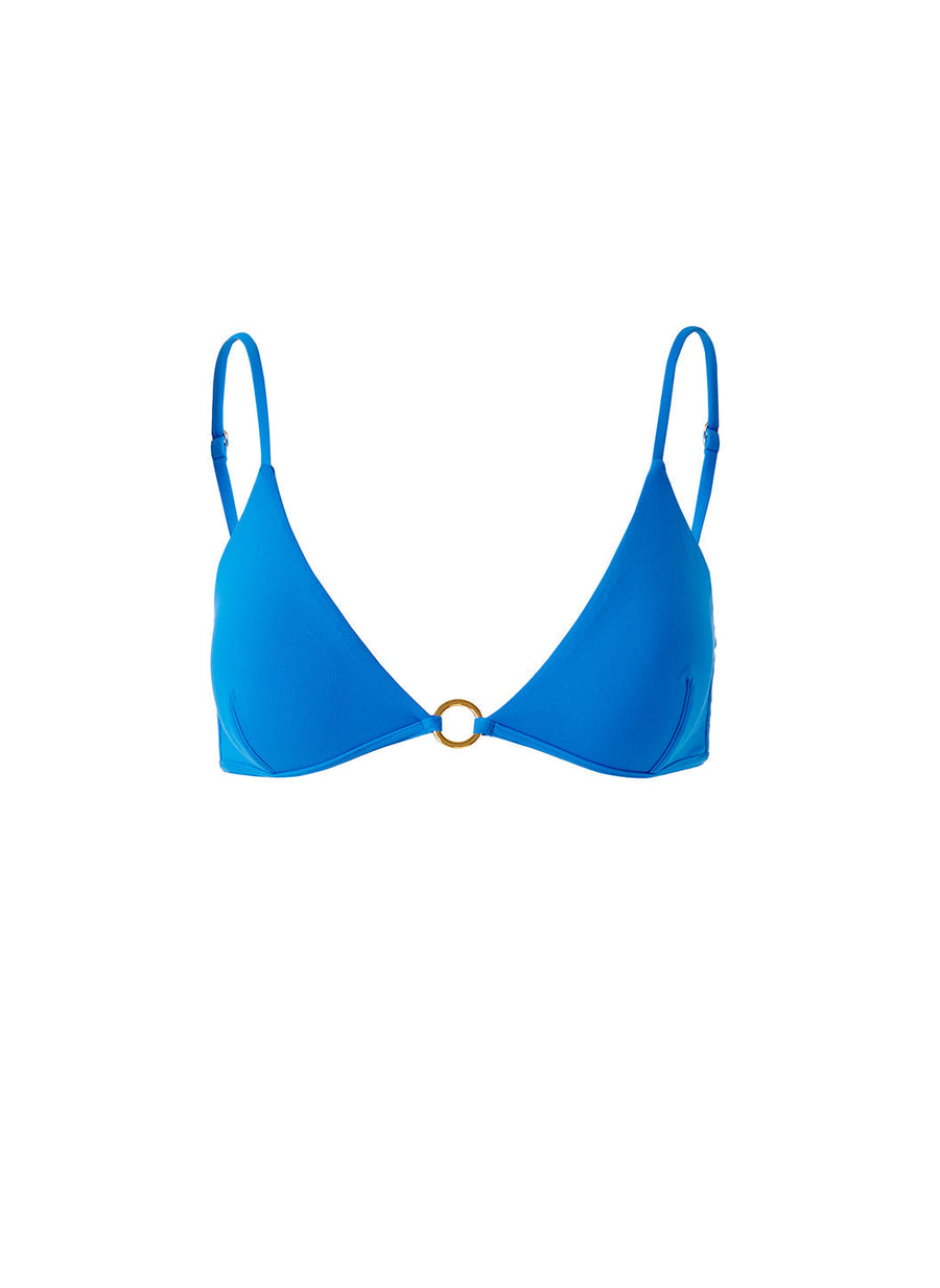 Greece Cobalt Bikini Top Cutout