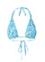 Grenada Blue Leaf Adjustable Halterneck Bikini Top