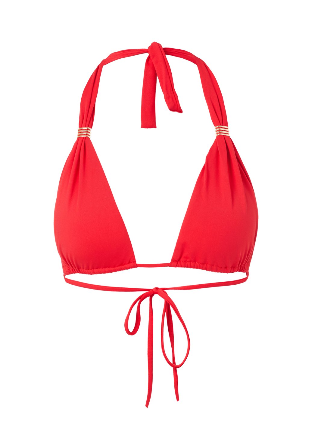 Grenada Red Adjustable Halterneck Bikini Top