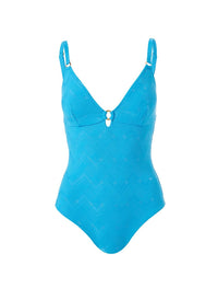 Havana Azure Zigzag Swimsuit