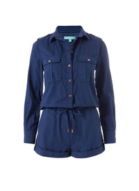 Honour Navy Playsuit
