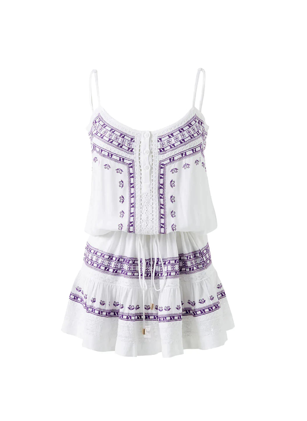 Karen Violet White Dress Cutout 2023  