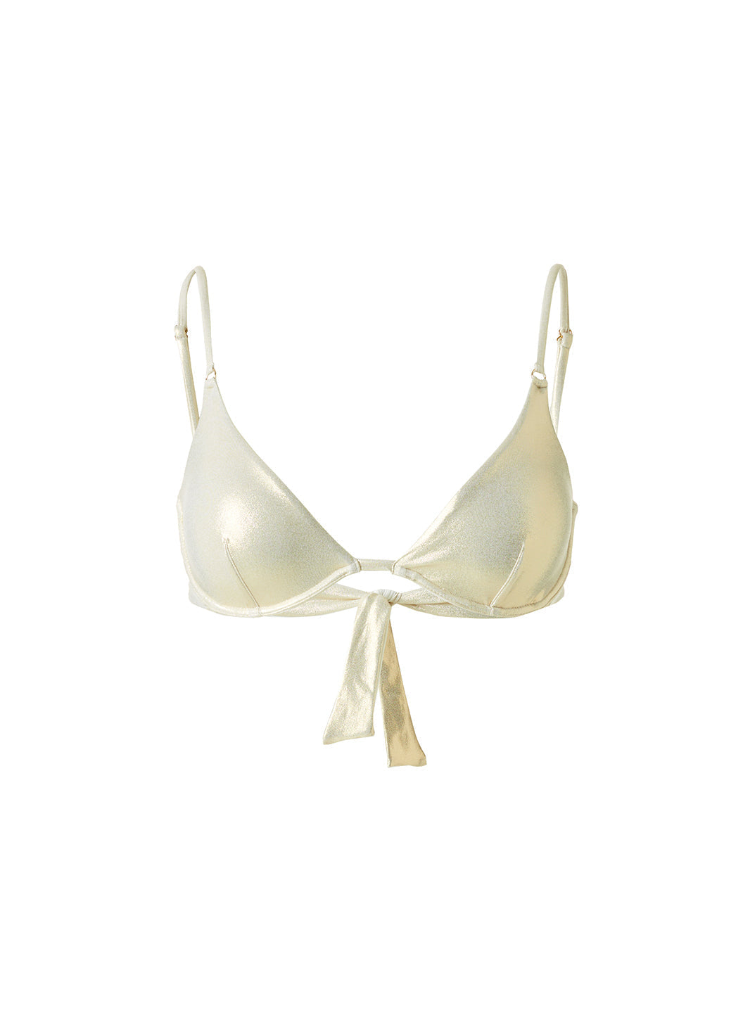 Key Largo Gold Bikini Top Cutout