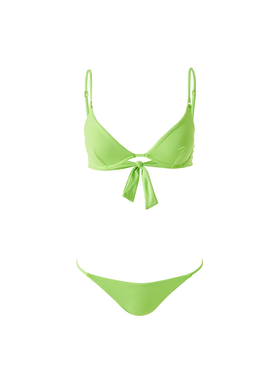 Melissa Odabash Key Largo Lime Underwired Cup Bralette Bikini ...