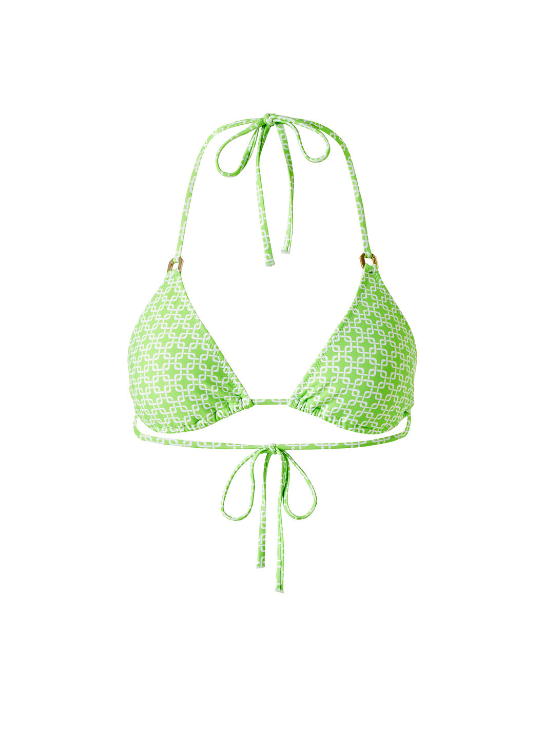 Key West Lime Links Bikini Top Cutout