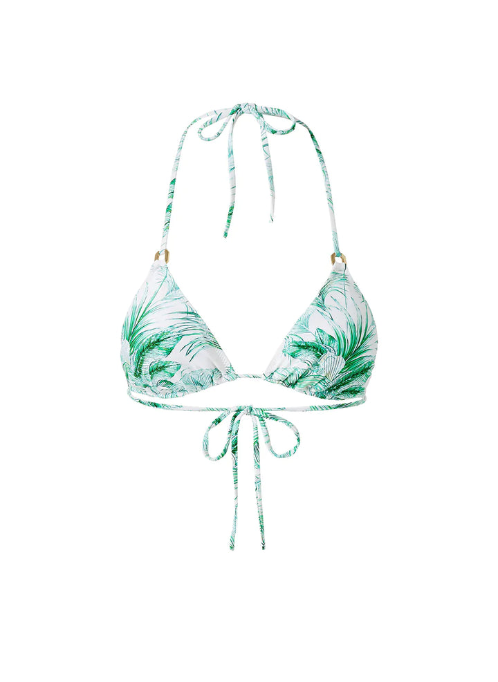 Melissa Odabash Key West Palm Triangle Bikini Top | Official Website