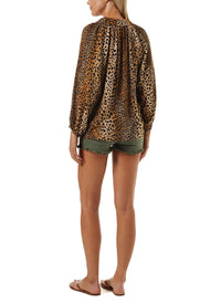 Lauri Cheetah Print Shirt