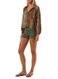 Lauri Cheetah Print Shirt