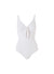 Lisbon White Pique Swimsuit