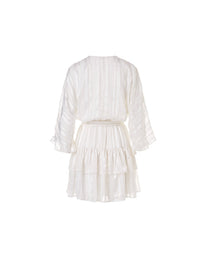 Look 8 Flare Sleeve Mini Dress Pearl