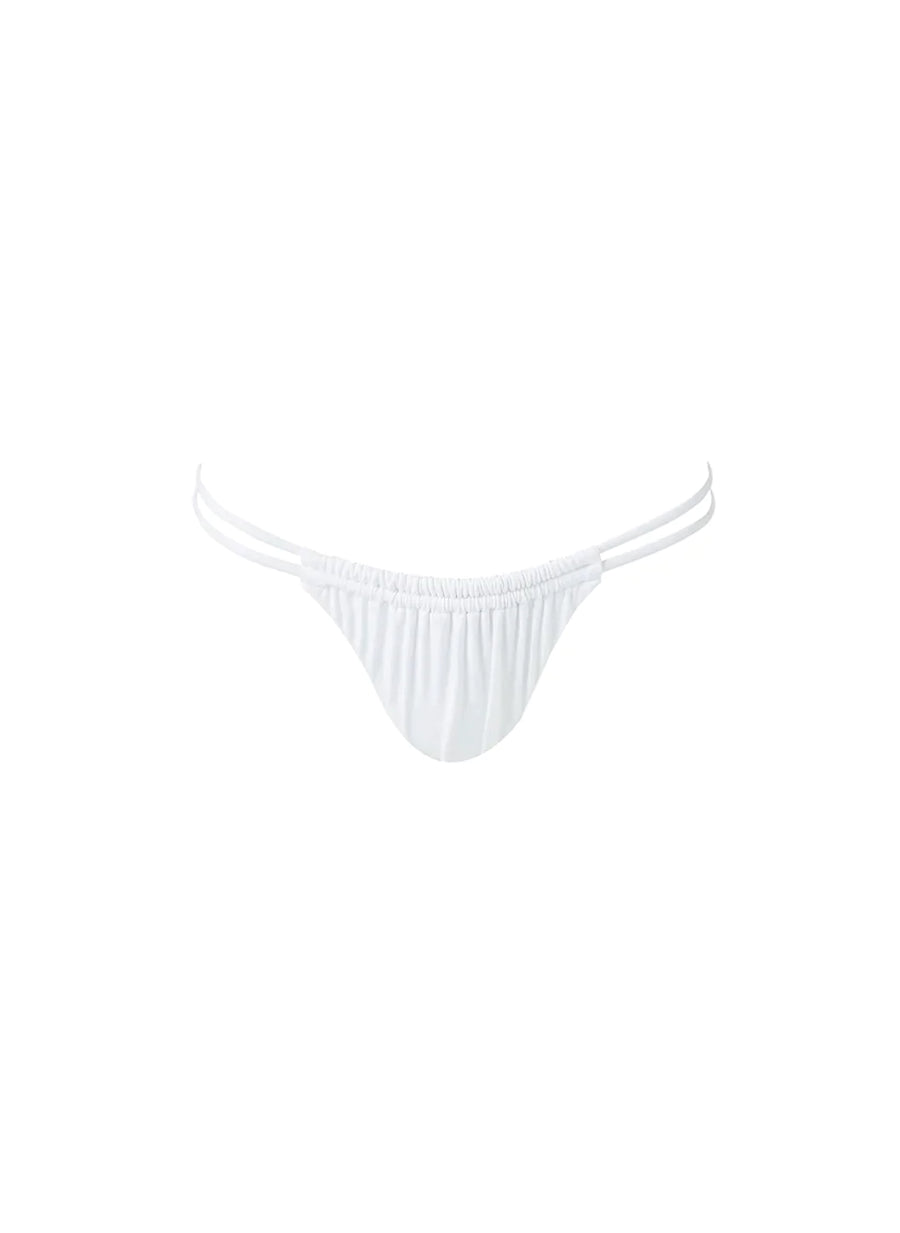 Luxor White Bikini Bottom