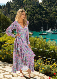 Macaw Bouquet Frill Dress