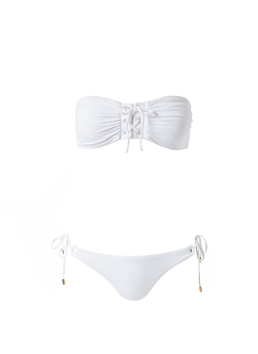 Malaysia White Bikini Cutout 