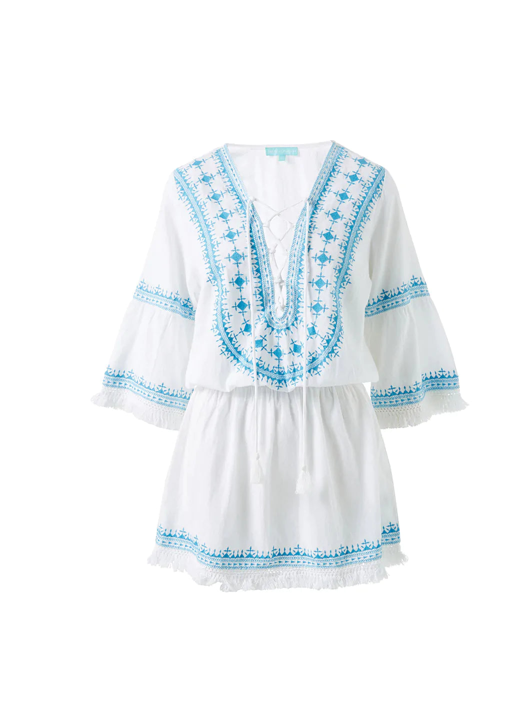 Martina White Aqua Dress Cutout 2023  