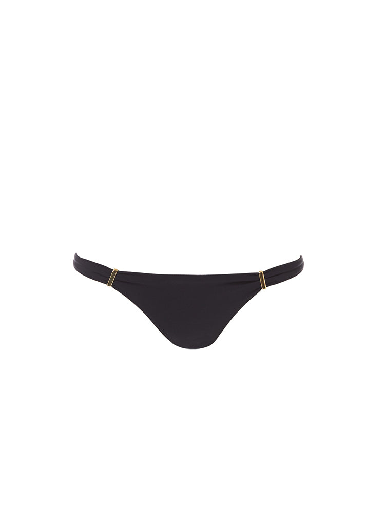 Martinique Black Bandeau Padded Twist Bikini Bottom
