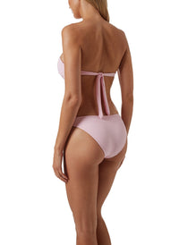 Martinique Ribbed Blush Bikini Bottom