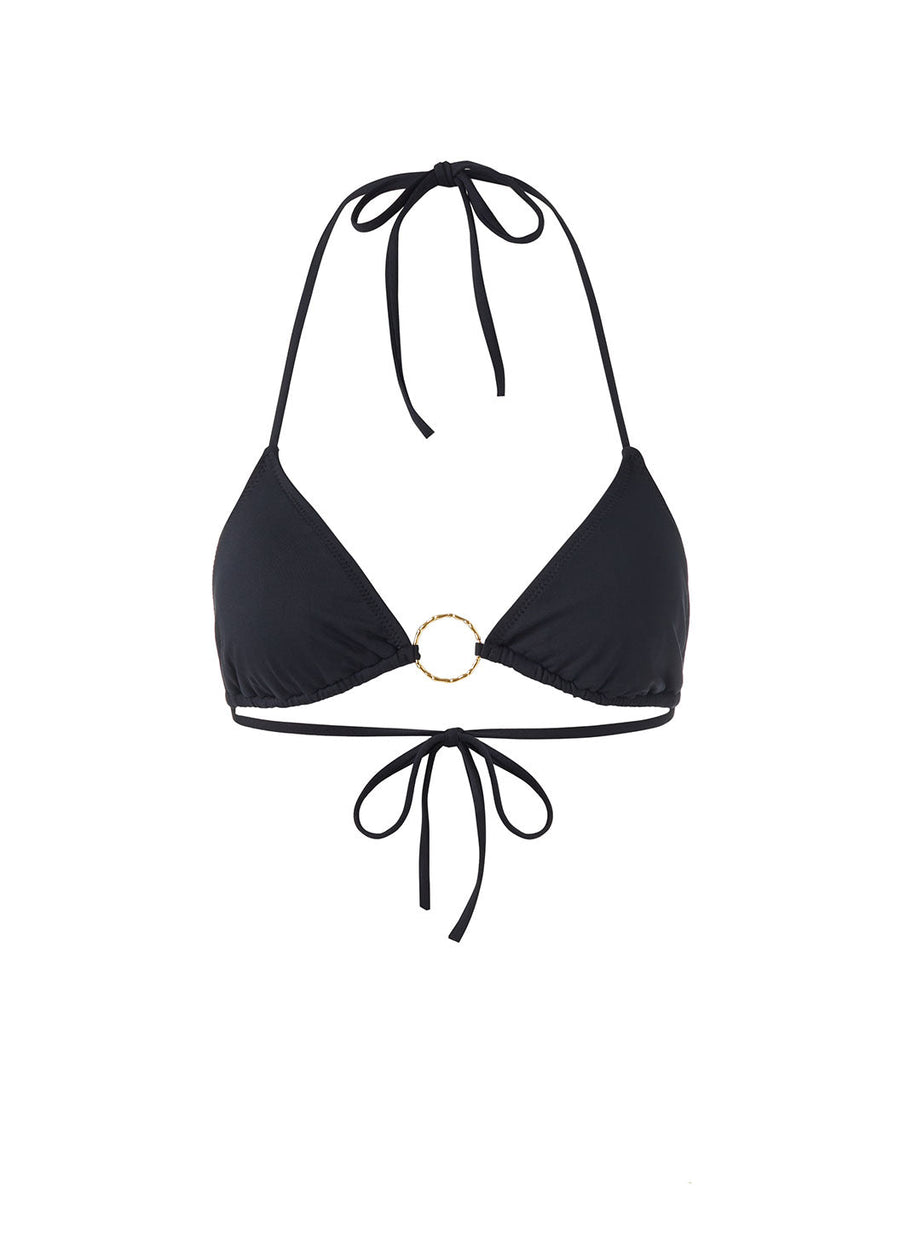 Miami Black Bikini Top Cutout 2023  