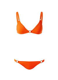 Montenegro Ribbed Papaya Bikini Top