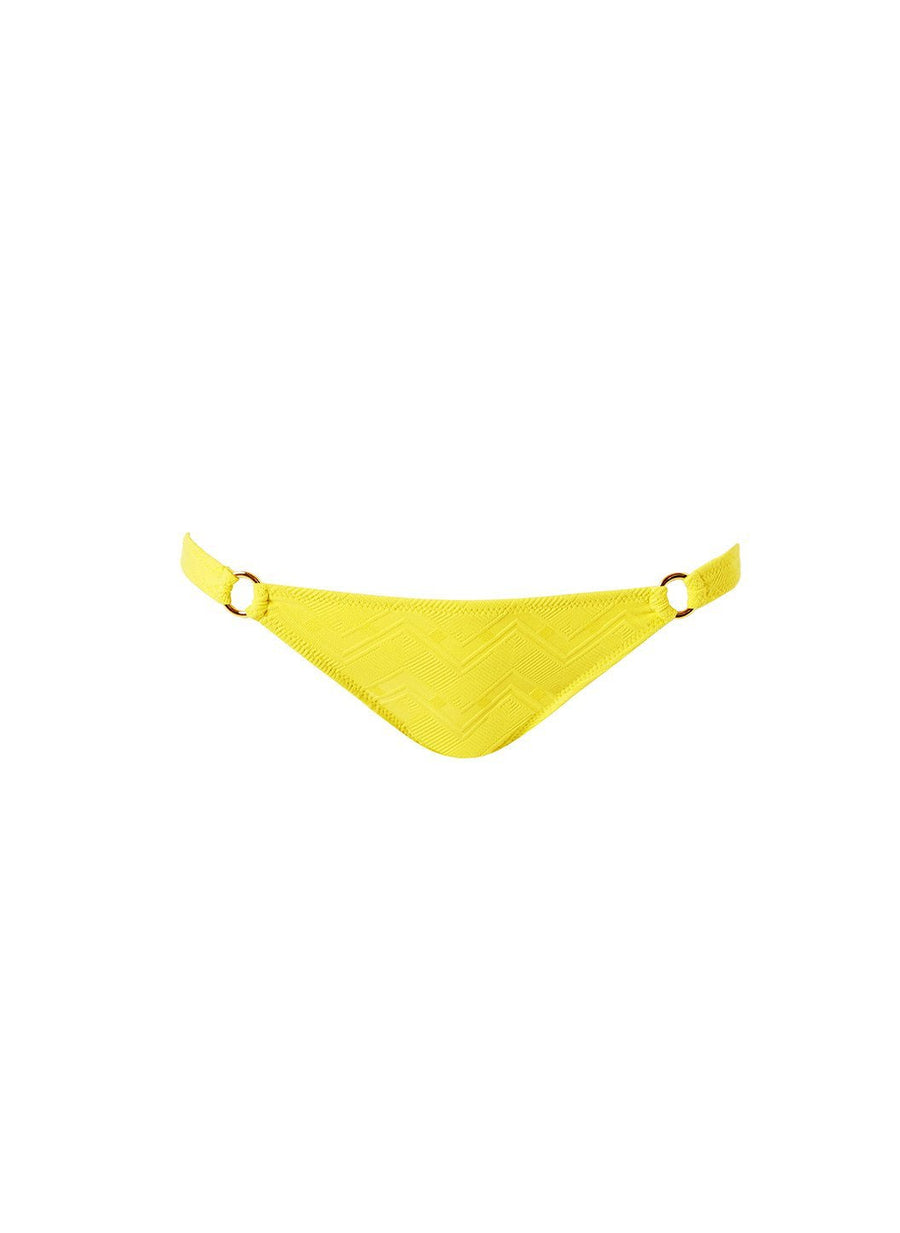 Montenegro Lemon Zigzag Bikini Bottom Cutout 