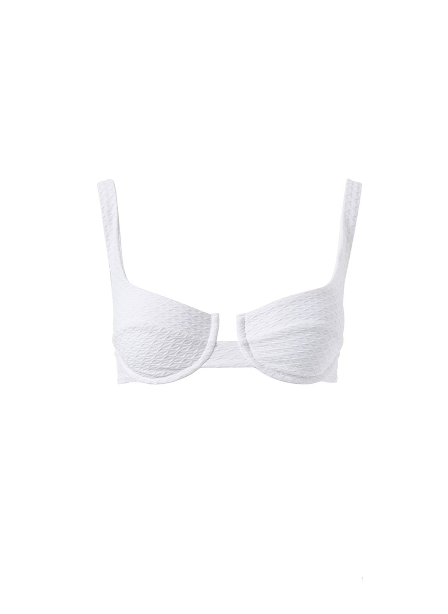 Montreal Waves White Bikini Top CUTOUT