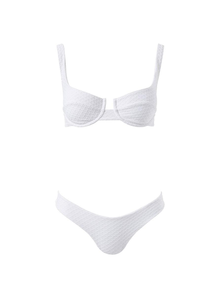 Montreal Waves White Bikini CUTOUT