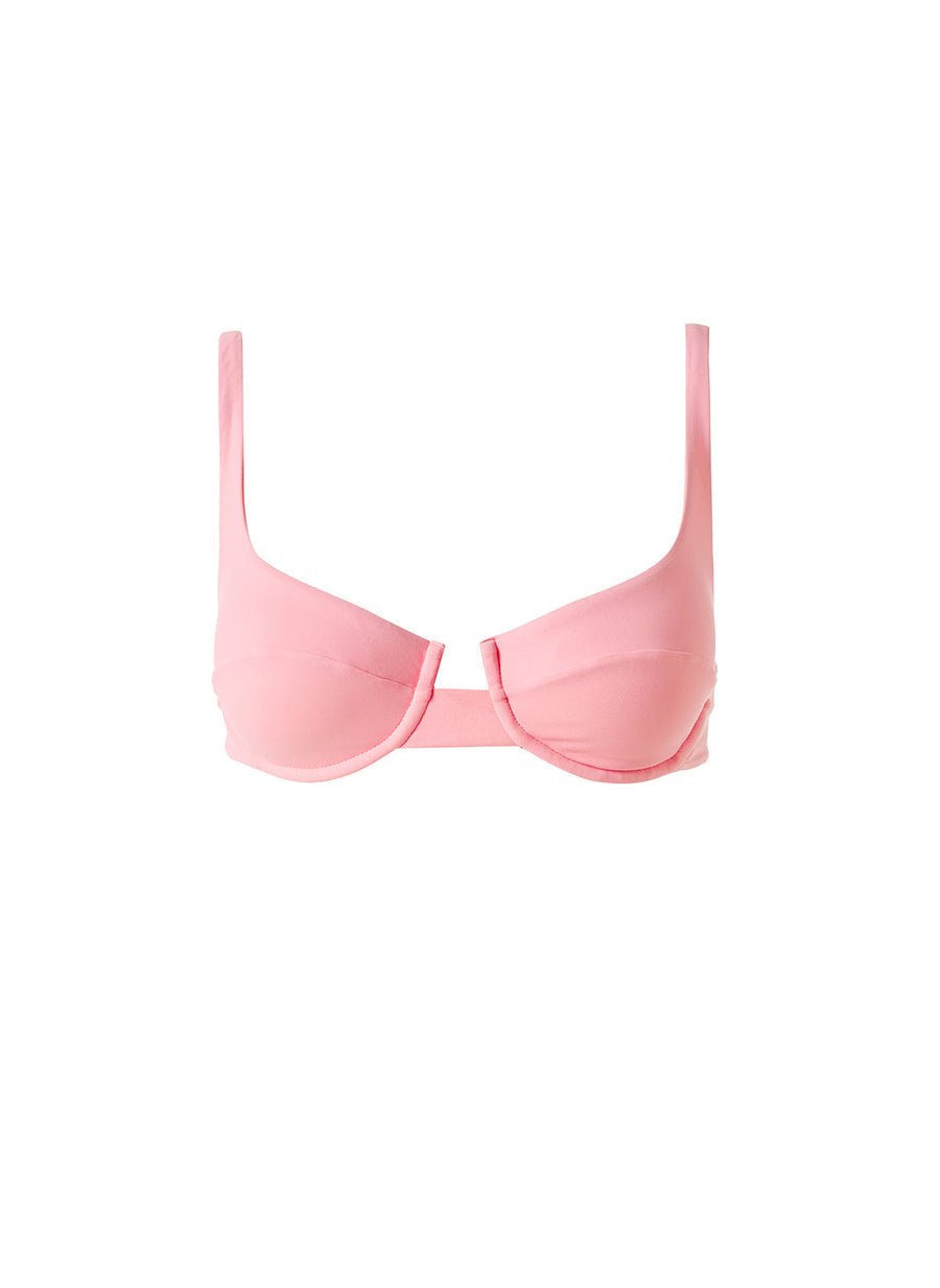 Montreal Rose Bikini Top Cutout