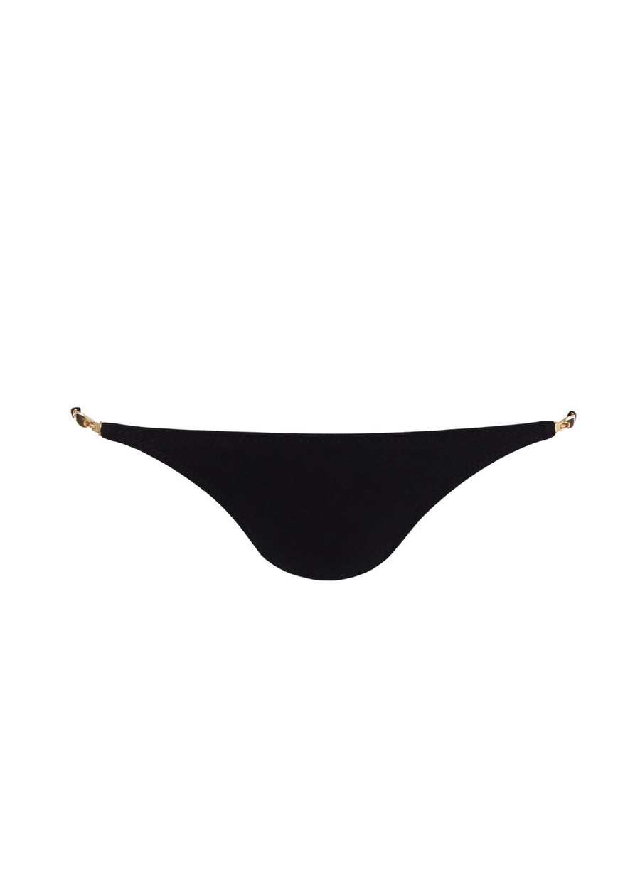 Mustique Black Hipster Link Bikini Bottom