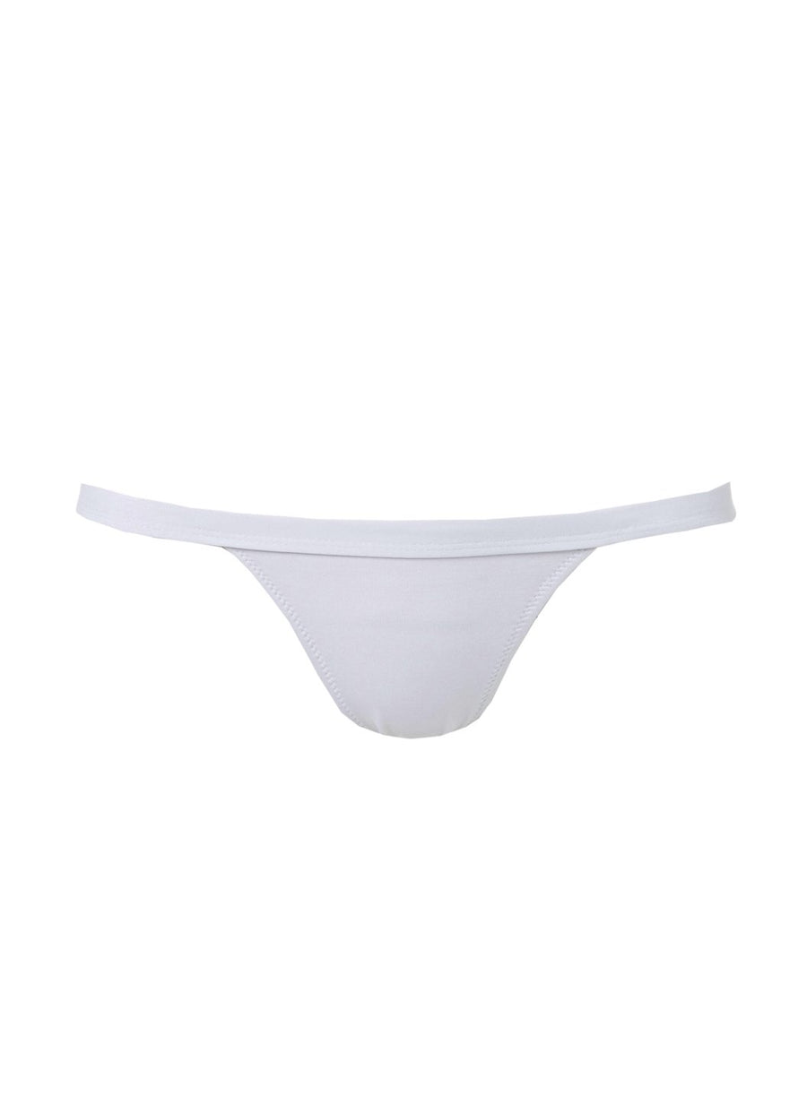 Orlando White Seamless Band Bikini Bottom