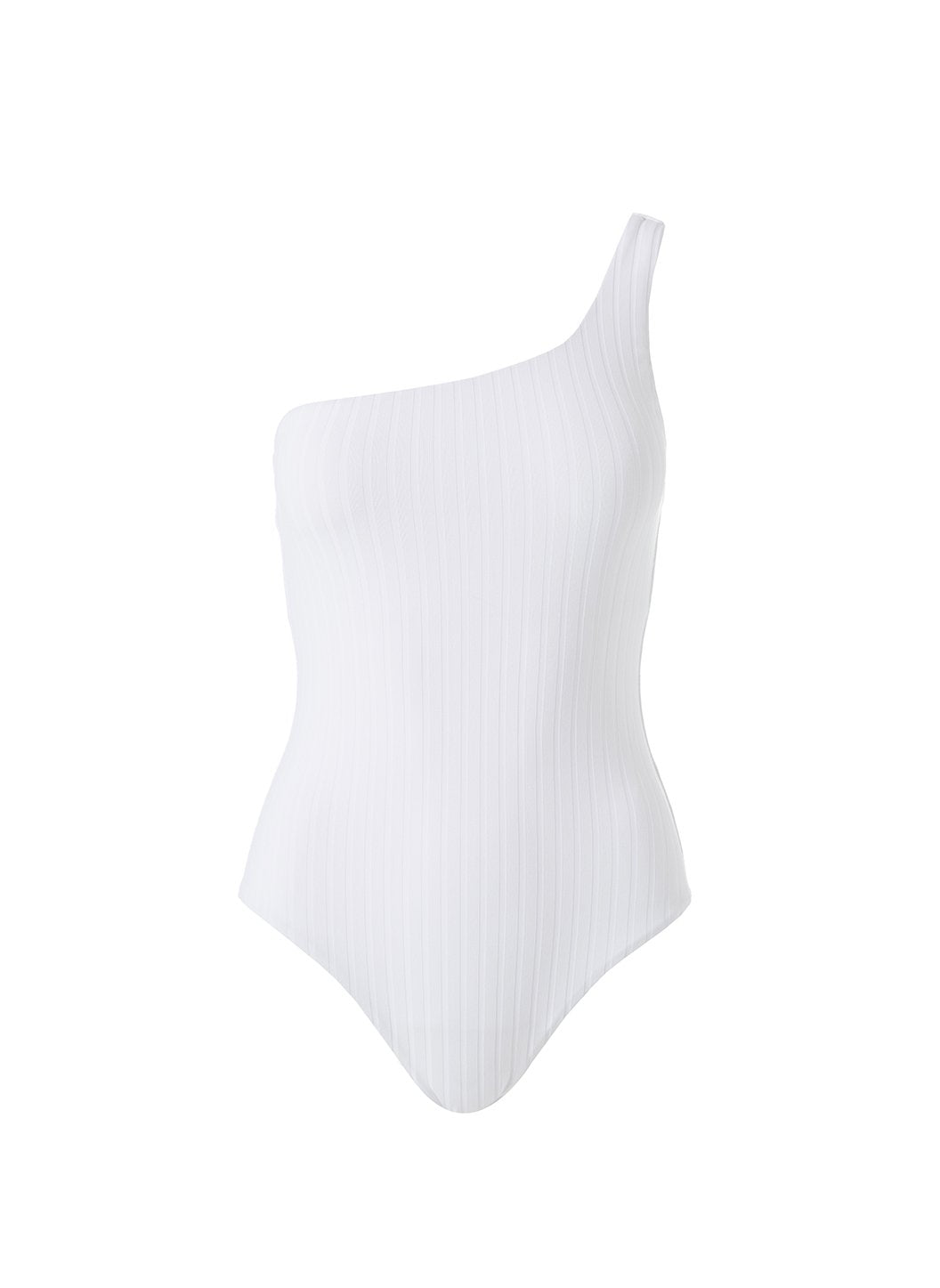 Palermo White One Shoulder Swimsuit
