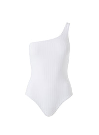Palermo Ribbed White Swimsuit