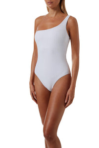 Palermo Ribbed White Swimsuit