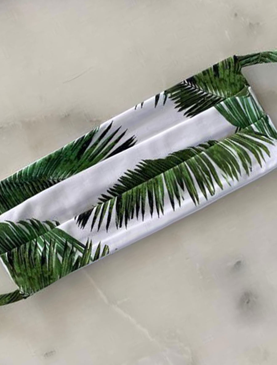 Palm White Face Mask