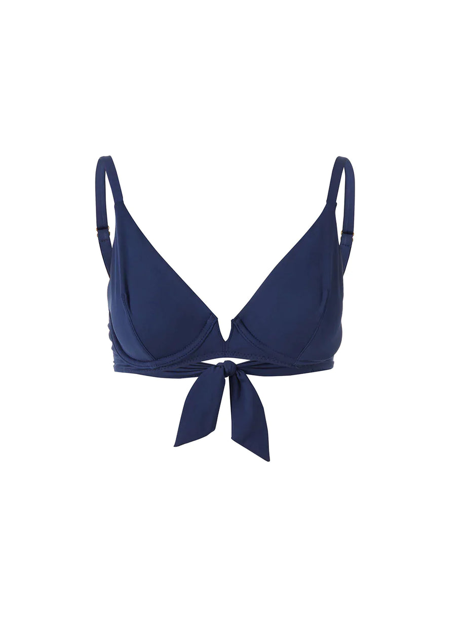 Palm Beach Navy Bikini Top Cutout 2023 