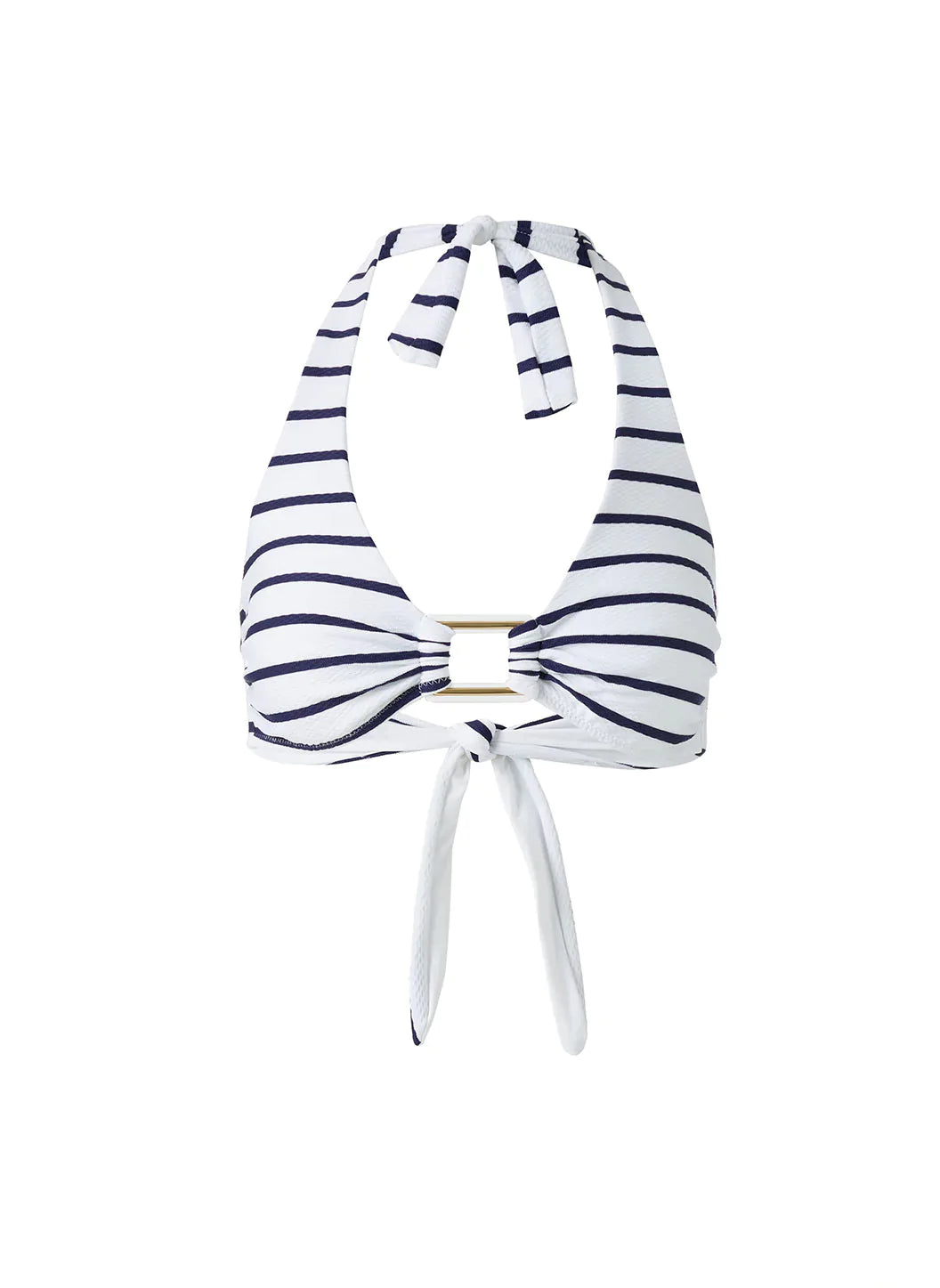 Paris Stripe Bikini Top Cutout 2023  