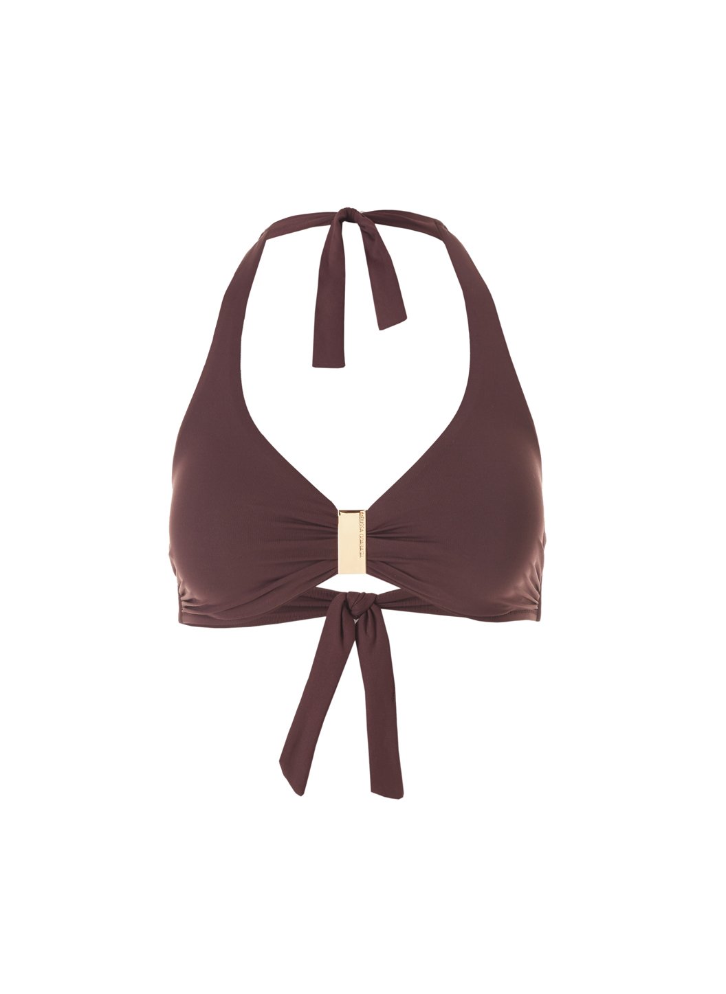 Exclusive Provence Walnut Halterneck Supportive Bikini Top