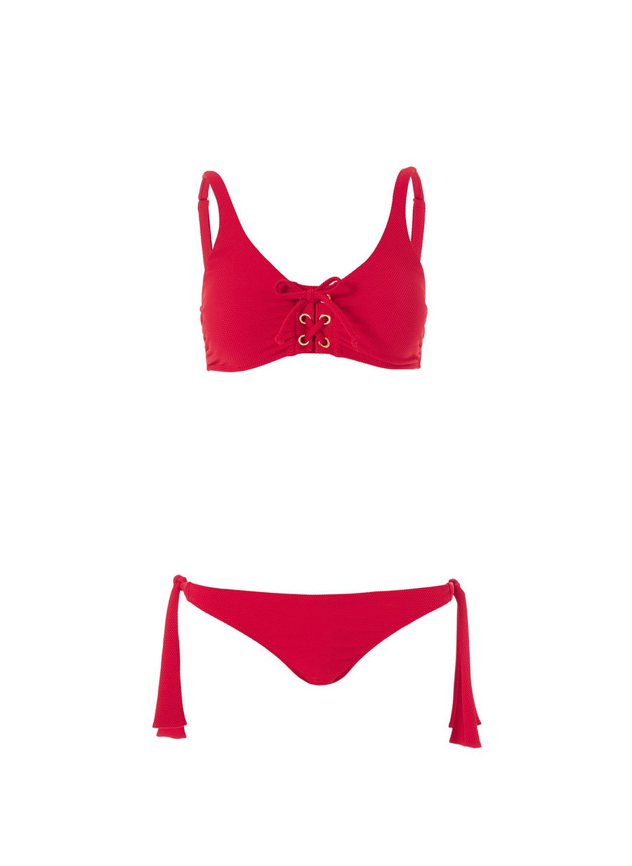 Rome Red Pique Bikini