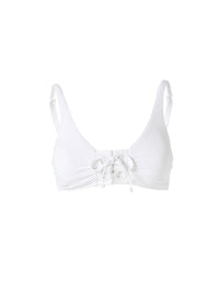 Salvador White Bikini Top Cutout 