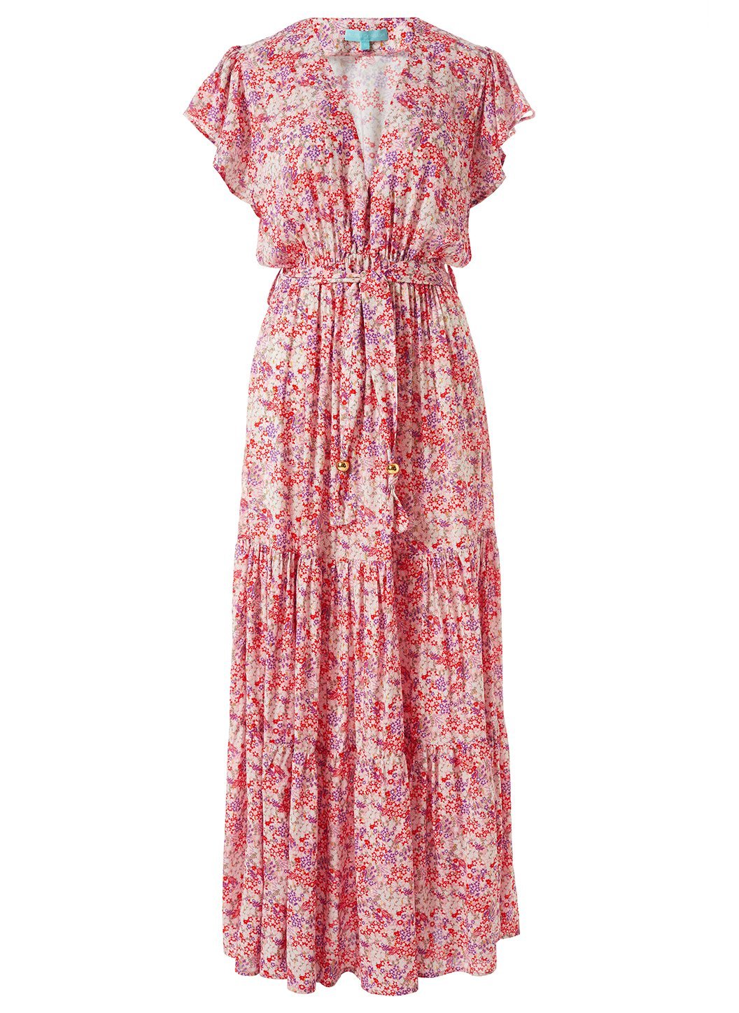 Sammy Ditsy Pink Dress Cutout 