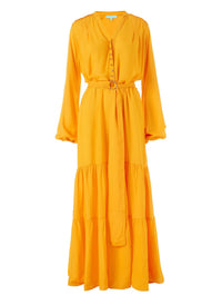 sonja apricot long dress 