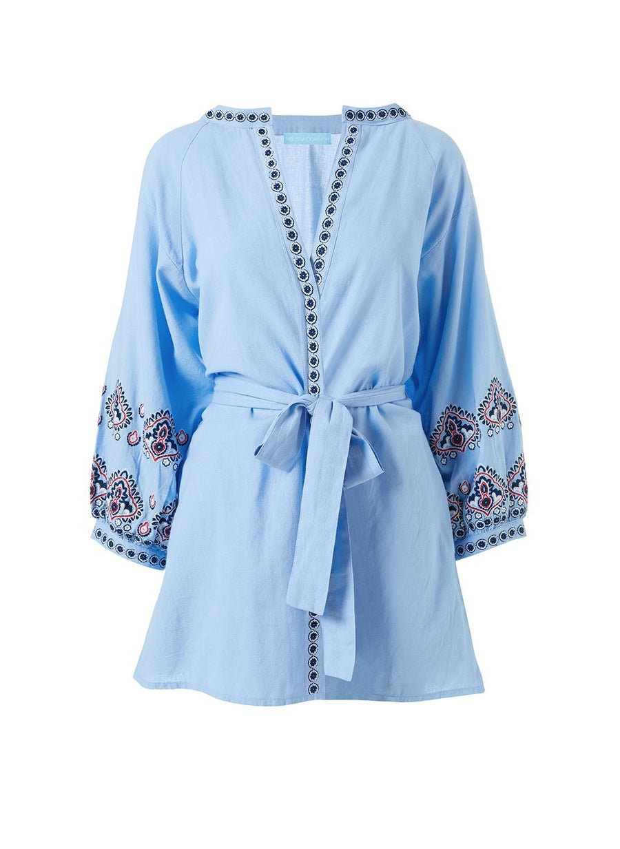 Tania Cornflower Blue Kaftan Cutout 