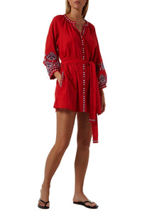 Tania Red Kaftan