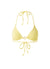 Venice Yellow Textured Bikini Top Cutout