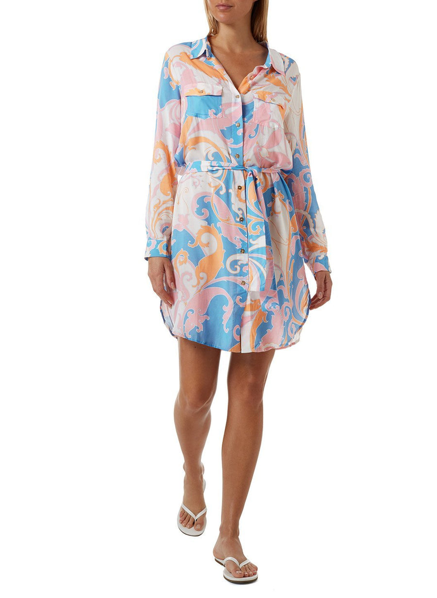 Veronica Baroque Blush Dress