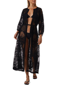 Yasmin Black Kaftan